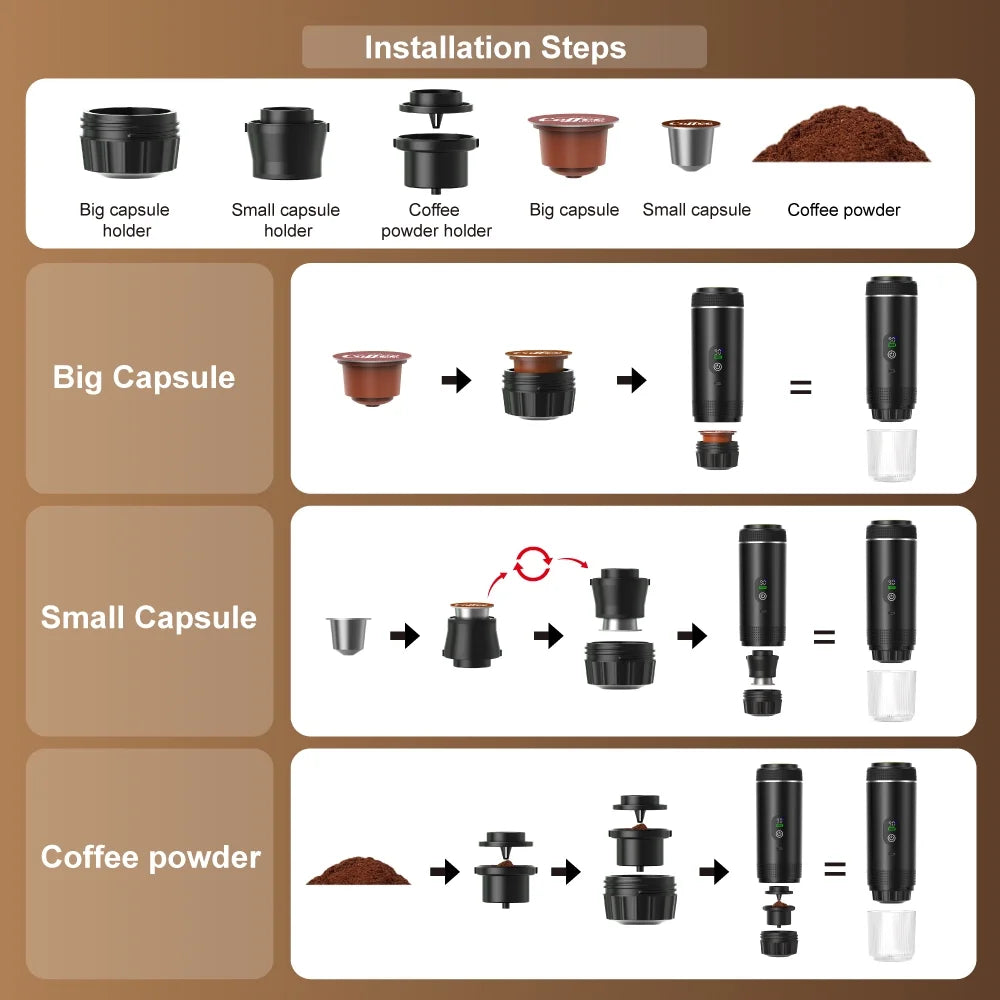 Morentto Portable Espresso Maker – Enjoy Barista-Quality Coffee Anywhere